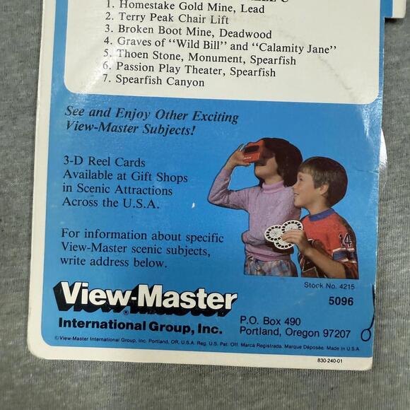 VIEW-MASTER 3-D Tour - Sealed Pack - Black Hills South Dakota VTG - Picture 4 of 6